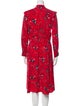 Zadig & Voltaire Floral Print Midi Length Dress