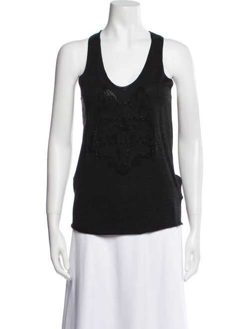 Zadig & Voltaire Merino Wool Scoop Neck Top