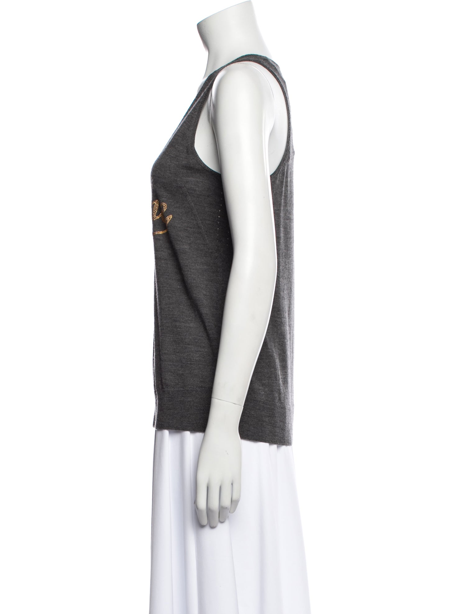 Zadig & Voltaire Merino Wool Graphic Print Top w/ Tags