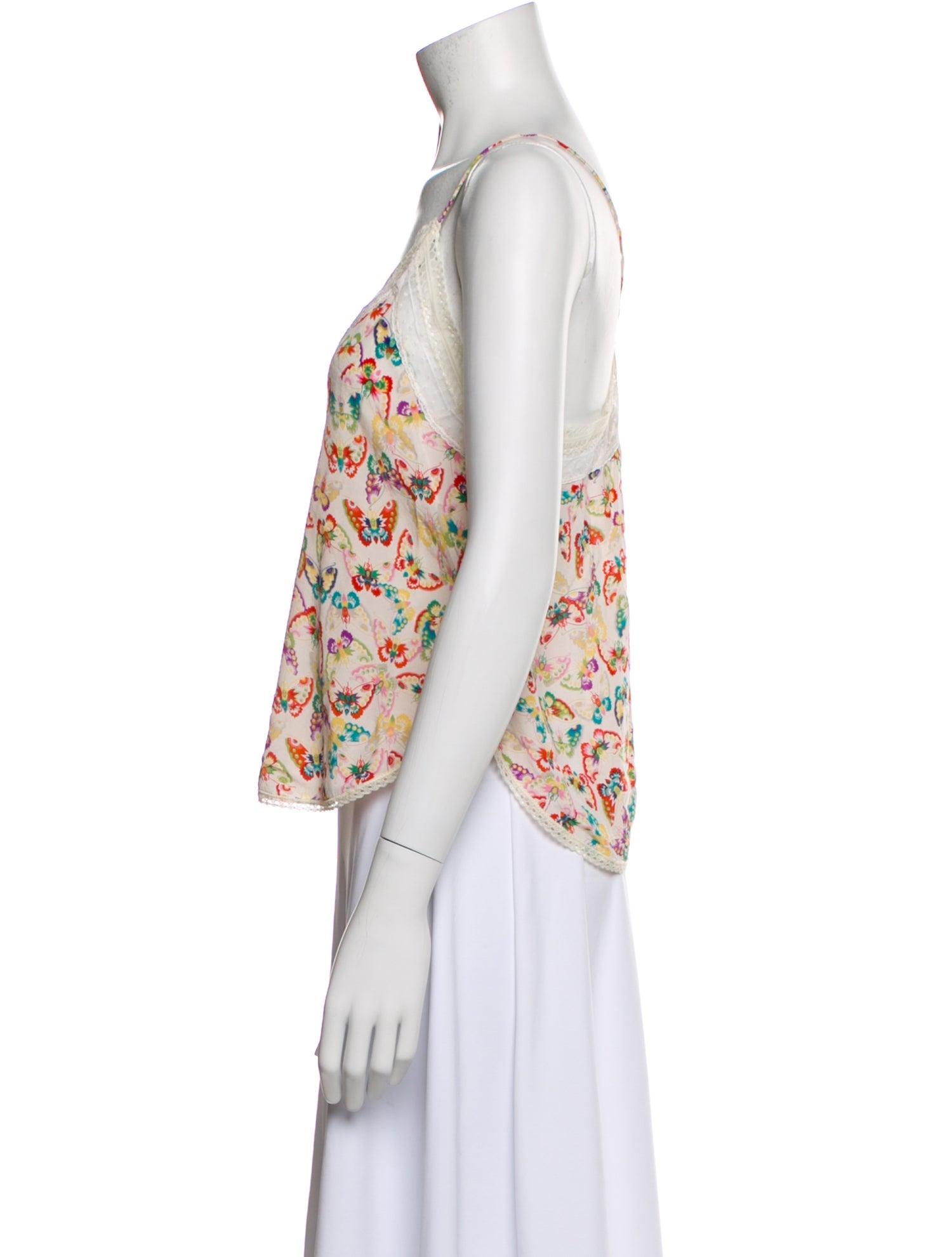 Zadig & Voltaire Silk Printed Crop Top