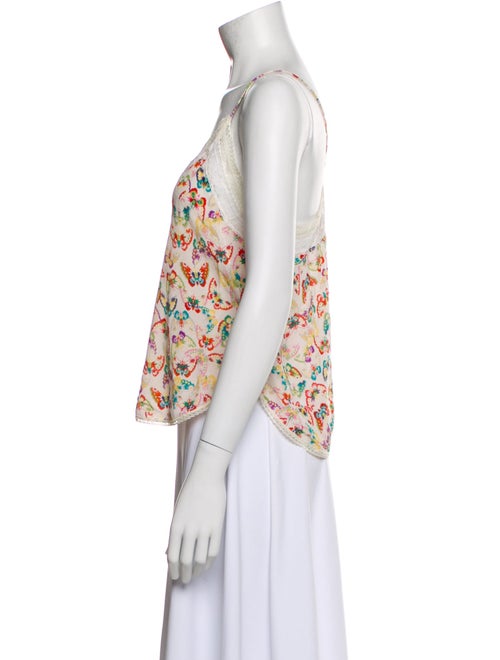Zadig & Voltaire Silk Printed Crop Top