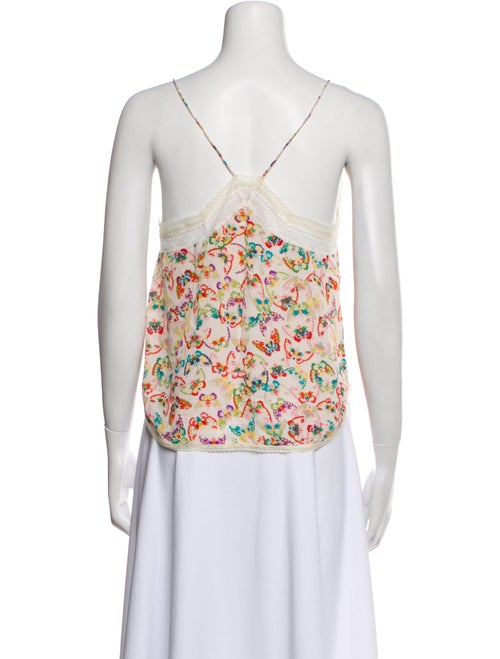 Zadig & Voltaire Silk Printed Crop Top