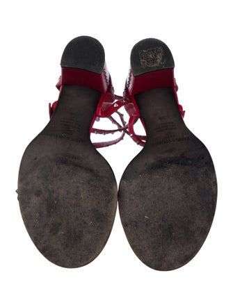 Zadig & Voltaire Leather Studded Accents Sandals