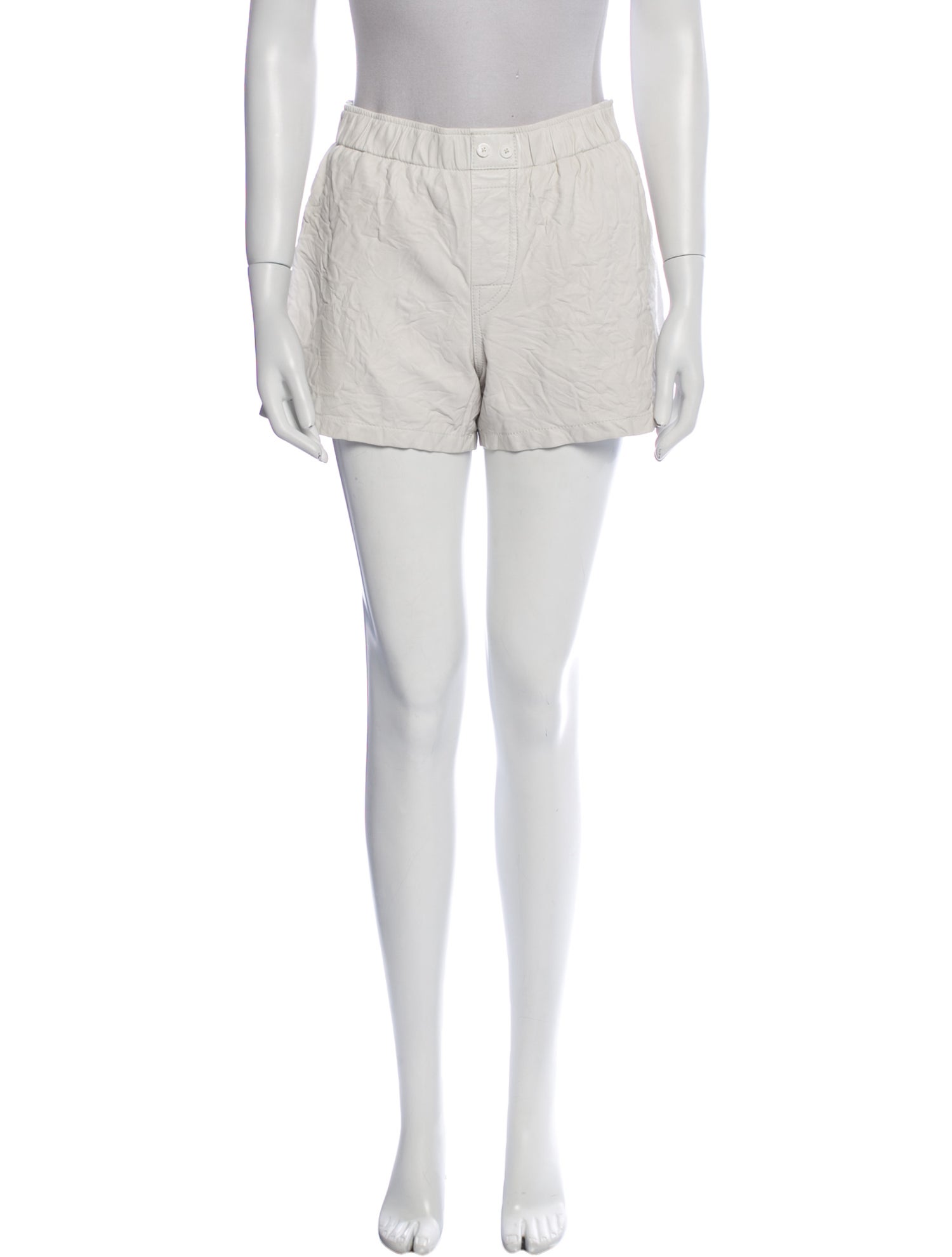 Zadig & Voltaire Lamb Leather Mini Shorts