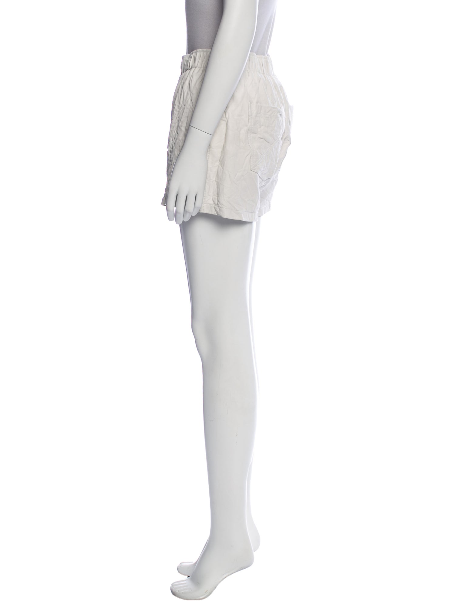 Zadig & Voltaire Lamb Leather Mini Shorts