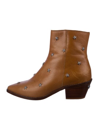 Zadig & Voltaire Leather Studded Accents Boots