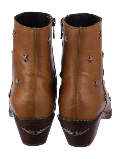 Zadig & Voltaire Leather Studded Accents Boots