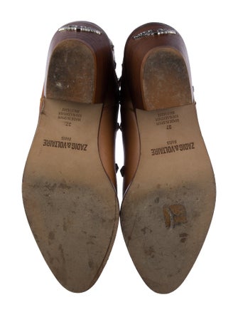 Zadig & Voltaire Leather Studded Accents Boots