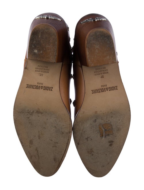 Zadig & Voltaire Leather Studded Accents Boots