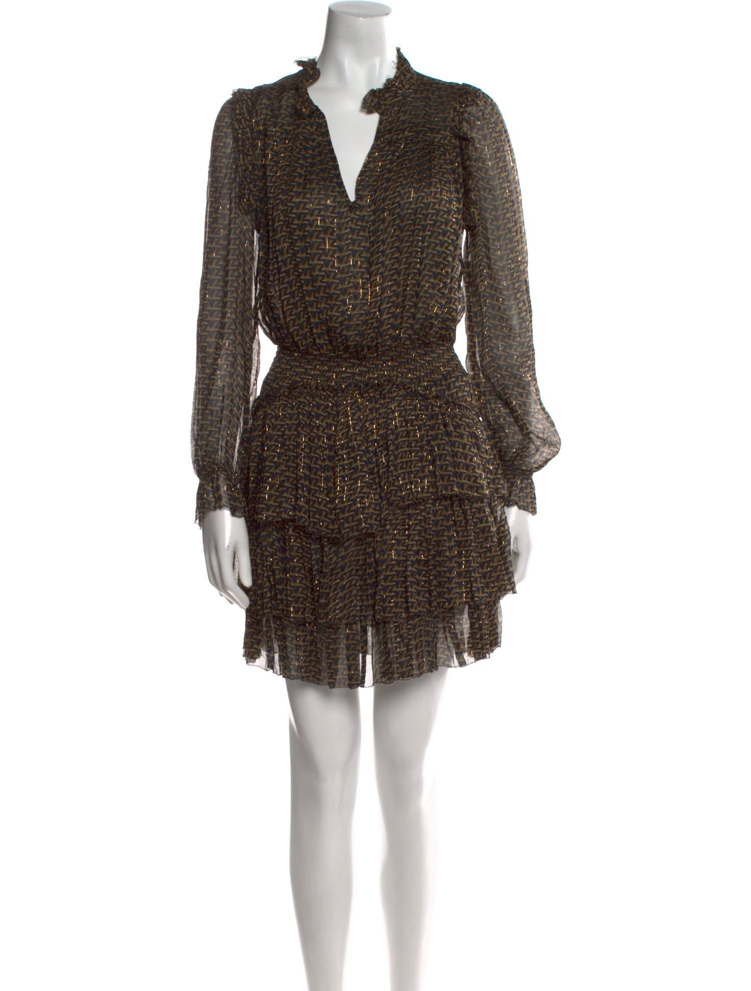 Zadig & Voltaire V-Neck Mini Dress