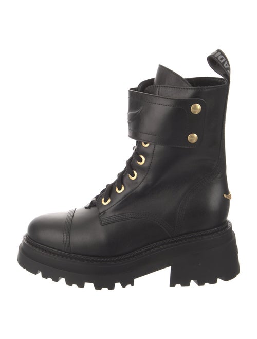 Zadig & Voltaire Leather Combat Boots