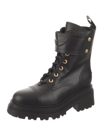 Zadig & Voltaire Leather Combat Boots