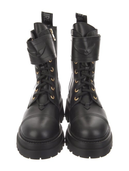 Zadig & Voltaire Leather Combat Boots