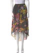 Zadig & Voltaire Floral Print Midi Length Skirt