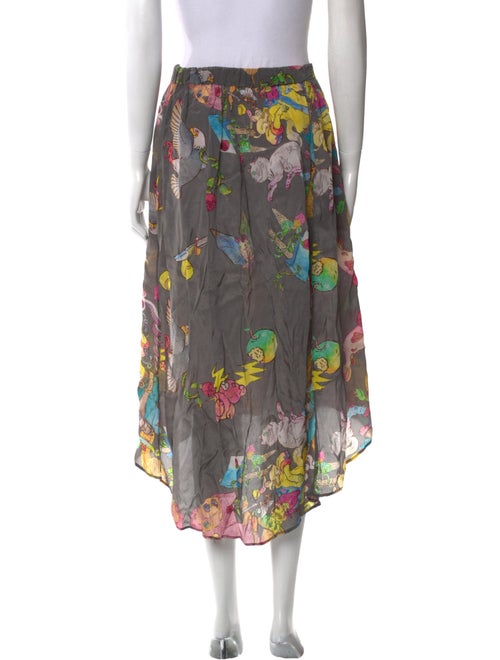Zadig & Voltaire Floral Print Midi Length Skirt