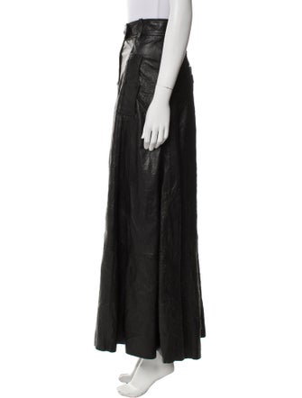 Zadig & Voltaire Lamb Leather Long Skirt