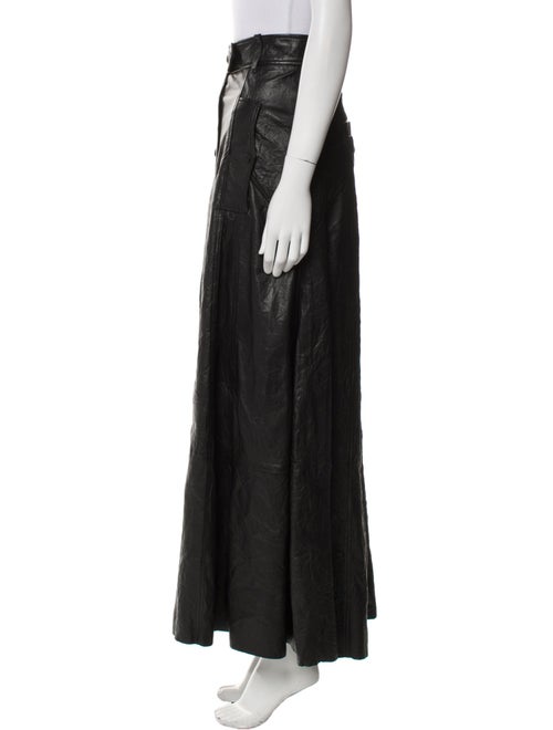 Zadig & Voltaire Lamb Leather Long Skirt