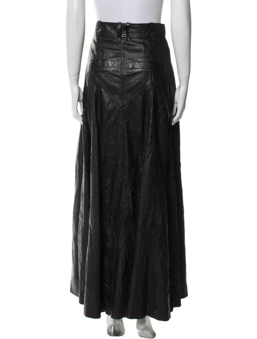 Zadig & Voltaire Lamb Leather Long Skirt