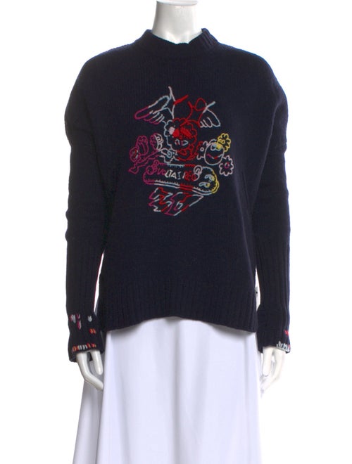 Zadig & Voltaire Merino Wool Graphic Print Sweater