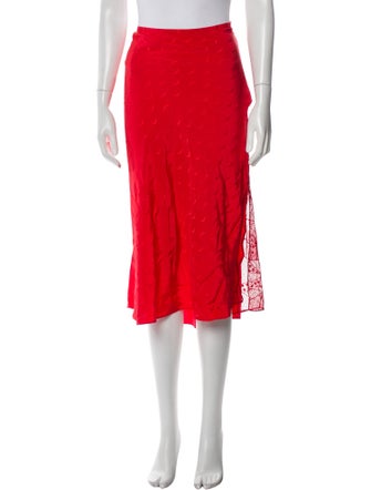 Zadig & Voltaire Silk Midi Length Skirt