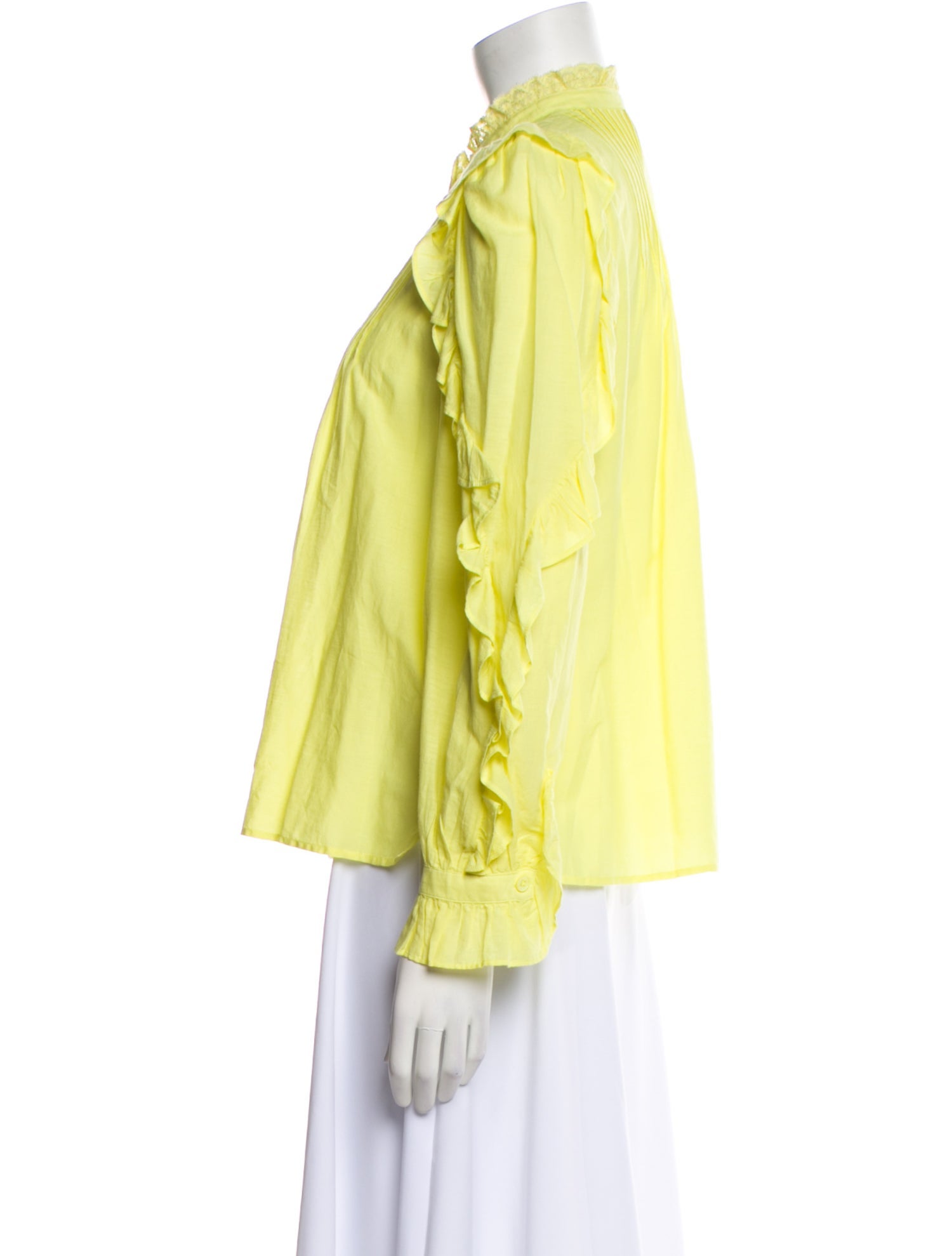 Zadig & Voltaire Mock Neck Long Sleeve Blouse