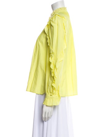 Zadig & Voltaire Mock Neck Long Sleeve Blouse