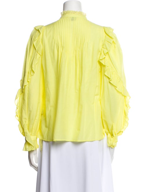 Zadig & Voltaire Mock Neck Long Sleeve Blouse