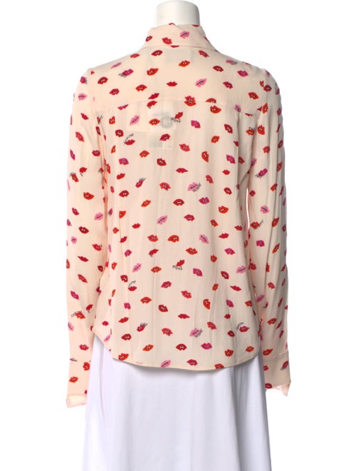 Zadig & Voltaire Printed Mock Neck Blouse