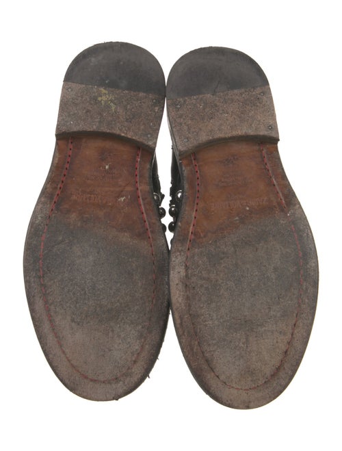 Zadig & Voltaire Leather Studded Accents Combat Boots