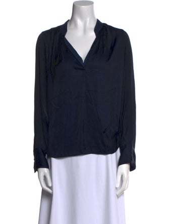 Zadig & Voltaire V-Neck Long Sleeve Polo