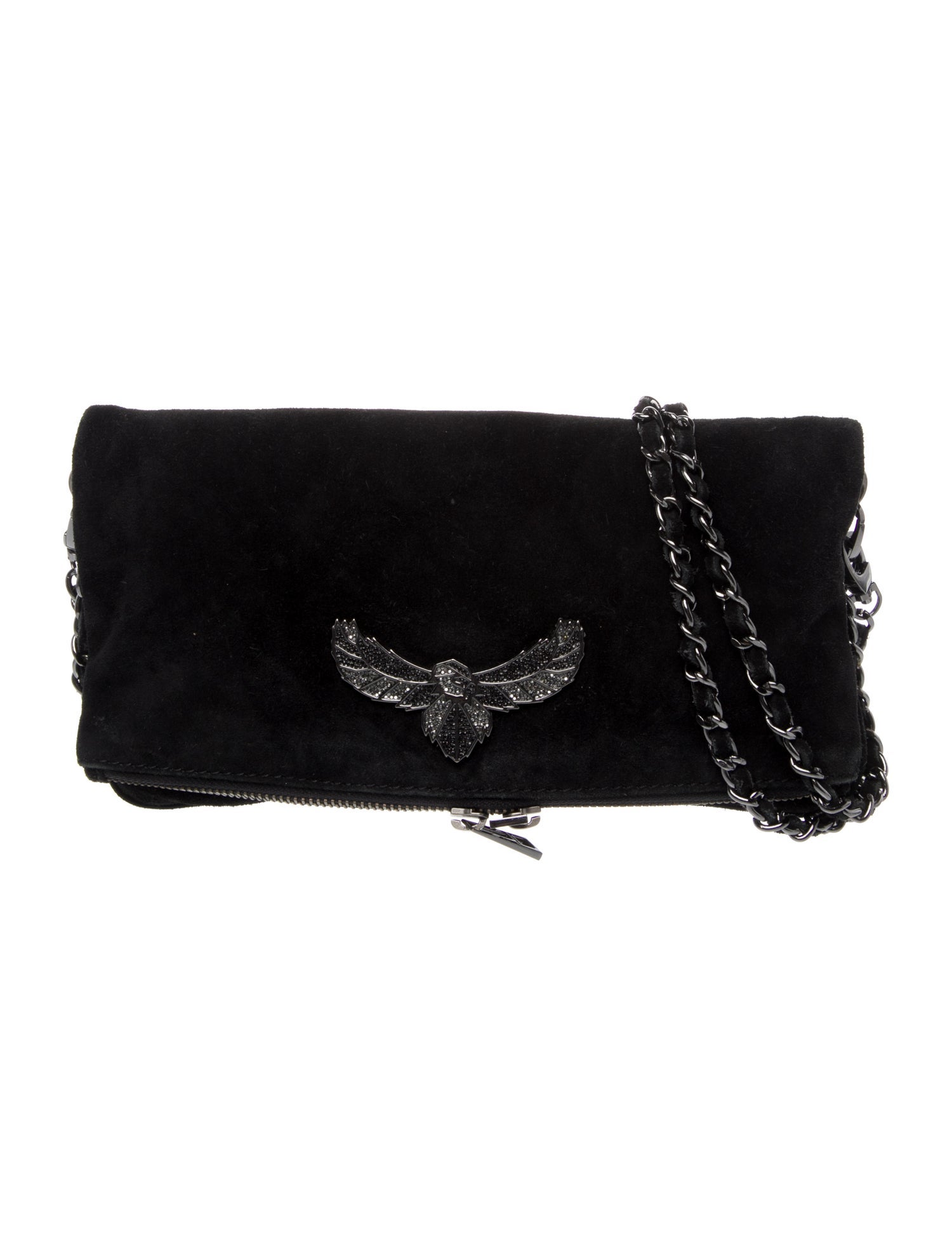 Zadig & Voltaire Suede Evening Bag