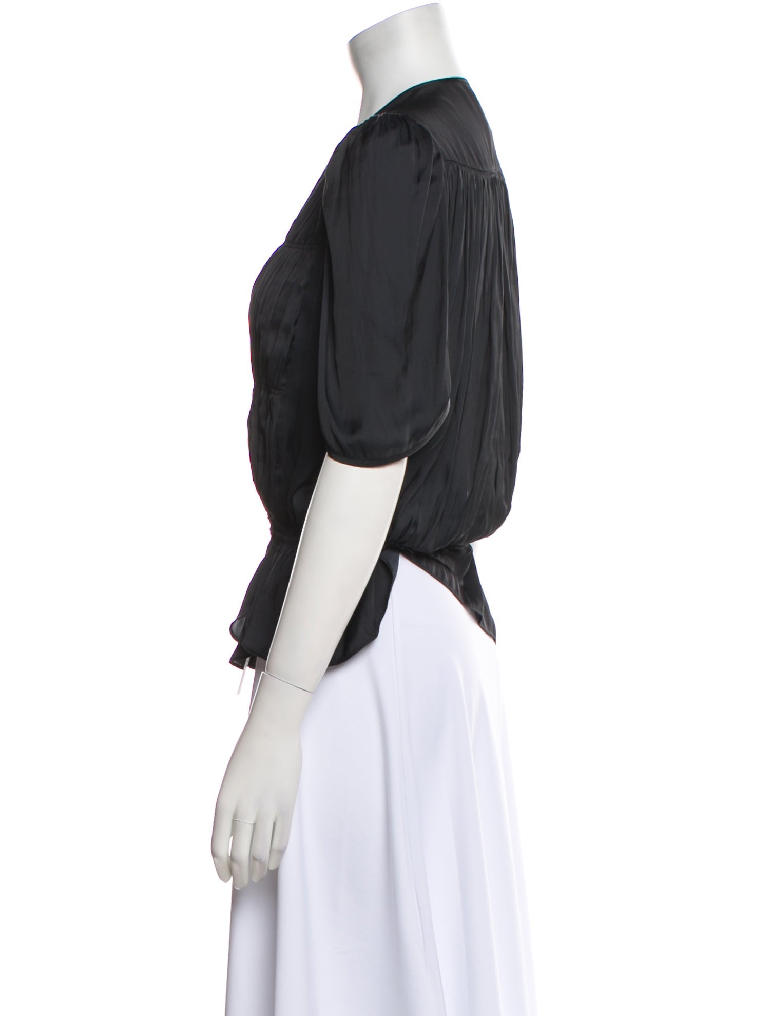 Zadig & Voltaire V-Neck Short Sleeve Blouse w/ Tags