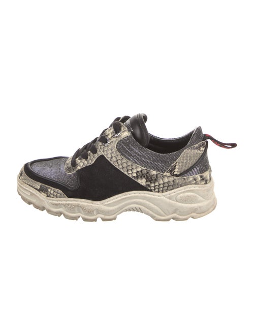 Zadig & Voltaire Suede Animal Print Sneakers