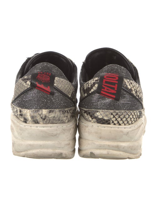 Zadig & Voltaire Suede Animal Print Sneakers