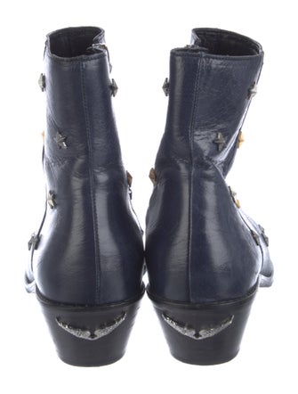 Zadig & Voltaire Leather Moto Boots