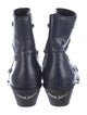 Zadig & Voltaire Leather Moto Boots