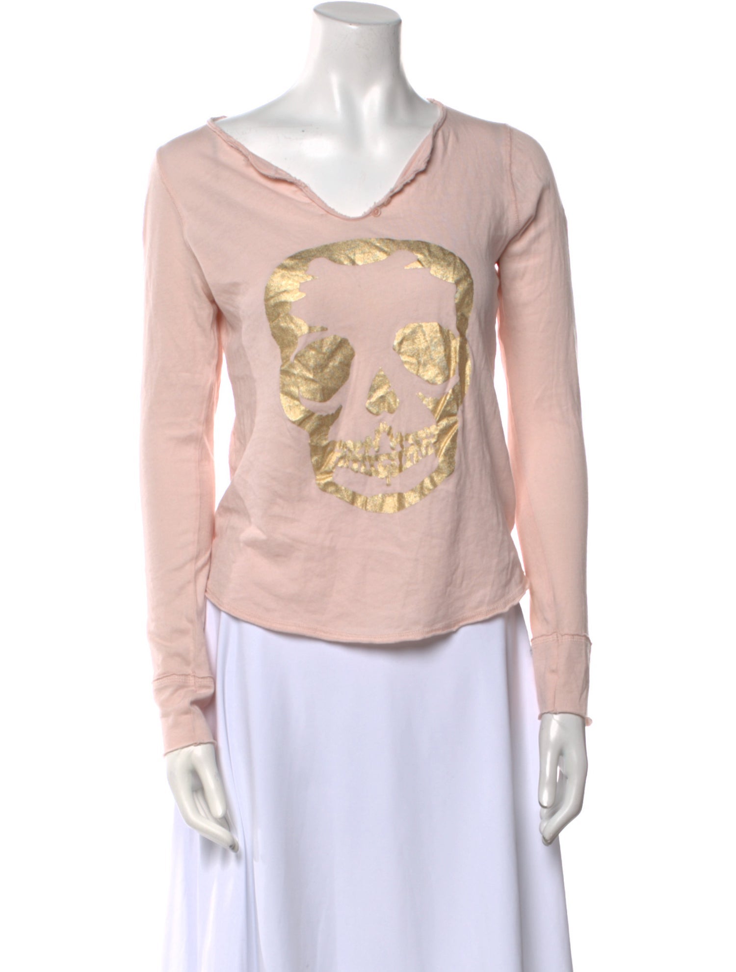 Zadig & Voltaire V-Neck Long Sleeve Top