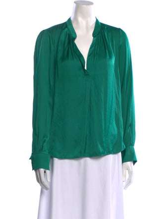 Zadig & Voltaire V-Neck Long Sleeve Blouse