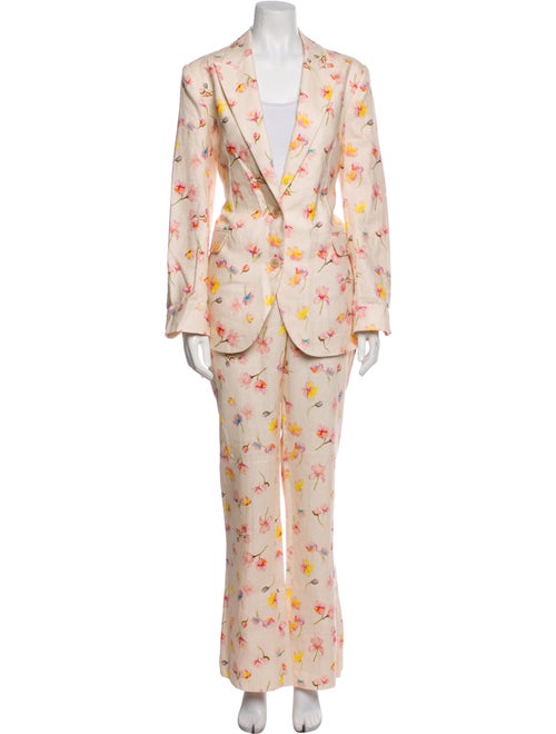 Zadig & Voltaire Linen Floral Print Pantsuit