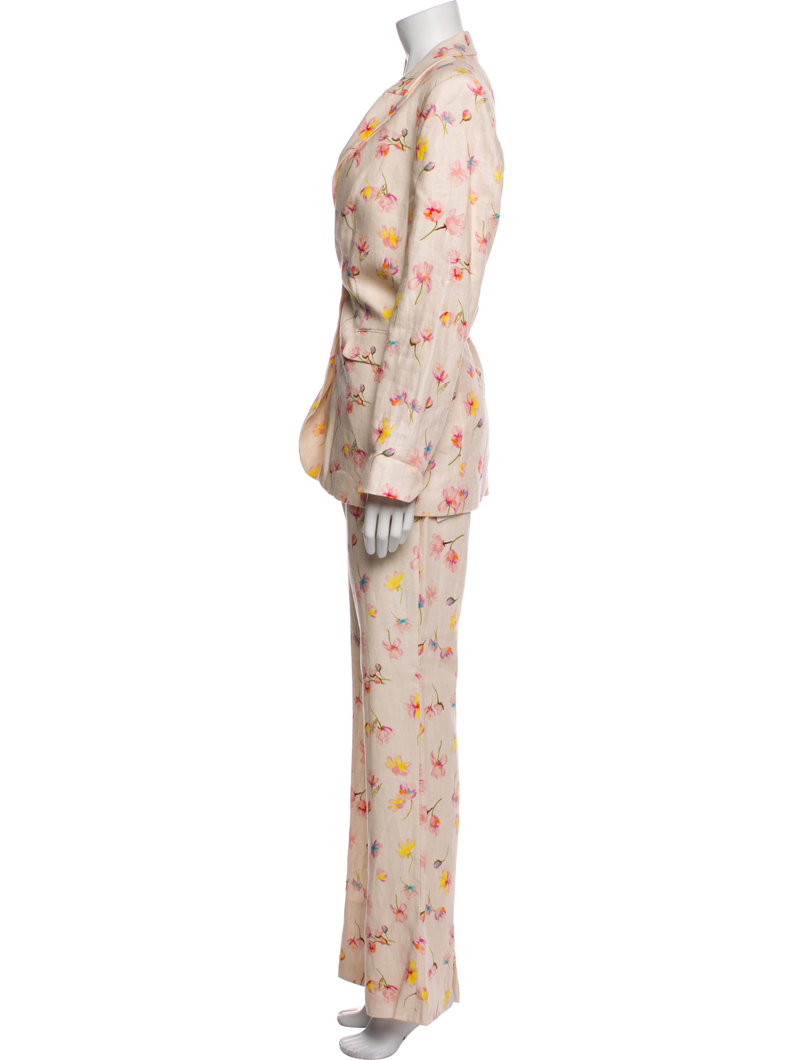 Zadig & Voltaire Linen Floral Print Pantsuit