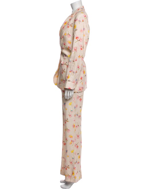 Zadig & Voltaire Linen Floral Print Pantsuit
