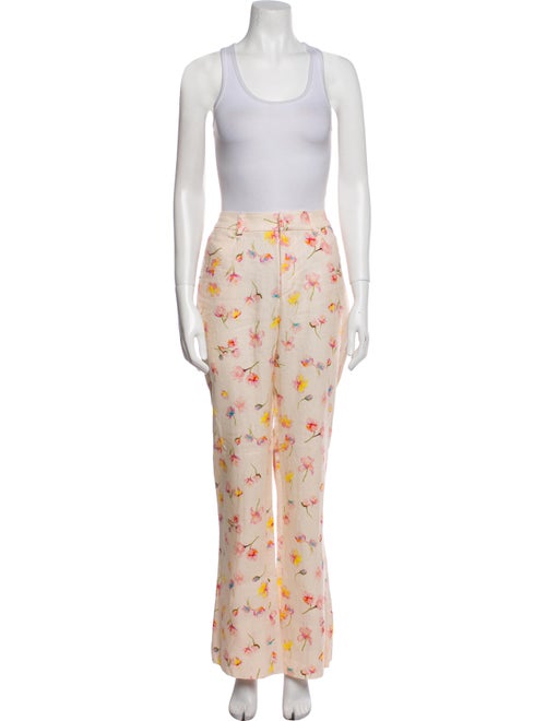 Zadig & Voltaire Linen Floral Print Pantsuit