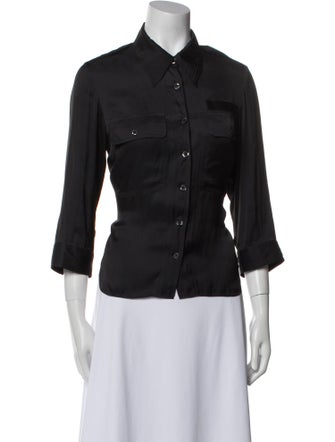 Zadig & Voltaire Three-Quarter Sleeve Button-Up Top