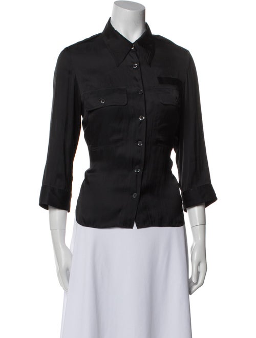 Zadig & Voltaire Three-Quarter Sleeve Button-Up Top