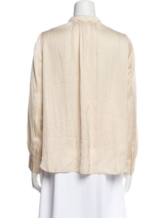 Zadig & Voltaire V-Neck Long Sleeve Button-Up Top