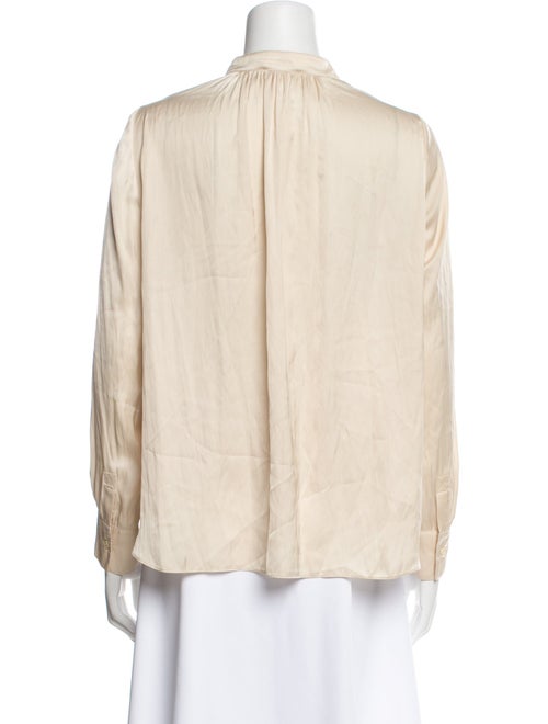 Zadig & Voltaire V-Neck Long Sleeve Button-Up Top