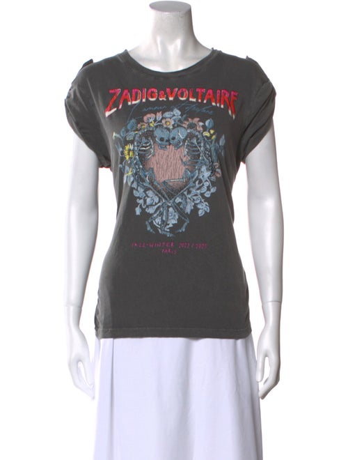 Zadig & Voltaire Graphic Print Crew Neck T-Shirt