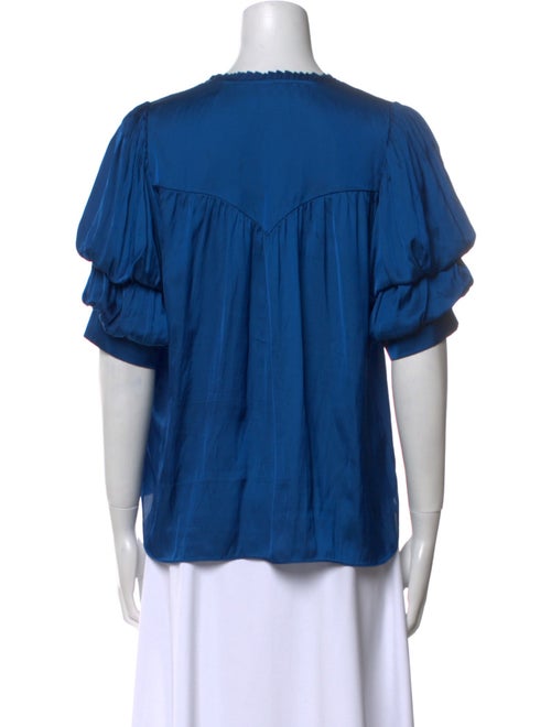 Zadig & Voltaire V-Neck Short Sleeve Blouse