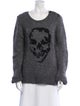 Zadig & Voltaire Graphic Print Scoop Neck Sweater