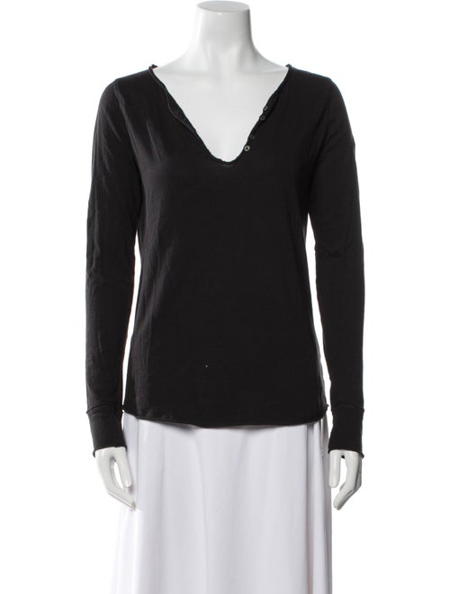 Zadig & Voltaire V-Neck Long Sleeve Top